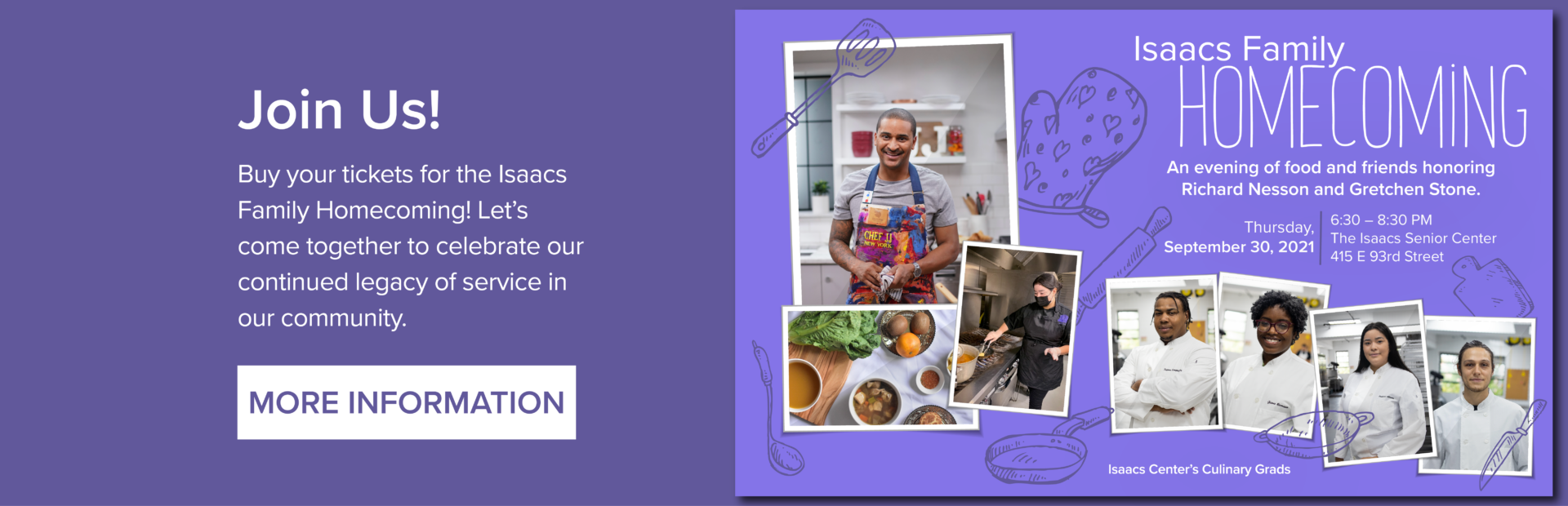 Learn about Isaacs Family Homecoming Event