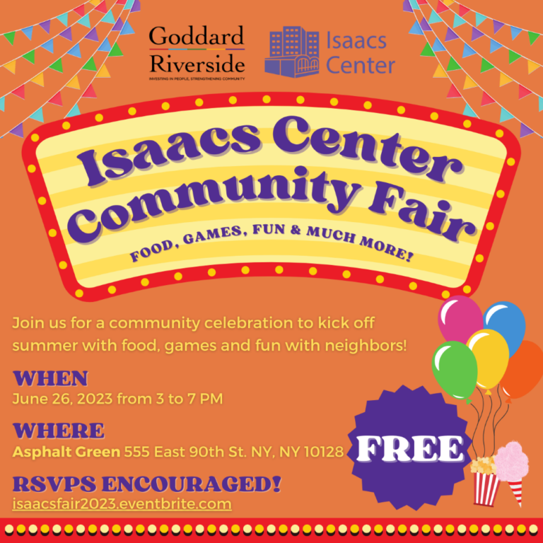 Join us for Summer Fun at the Isaacs Center Community Fair! Isaacs Center