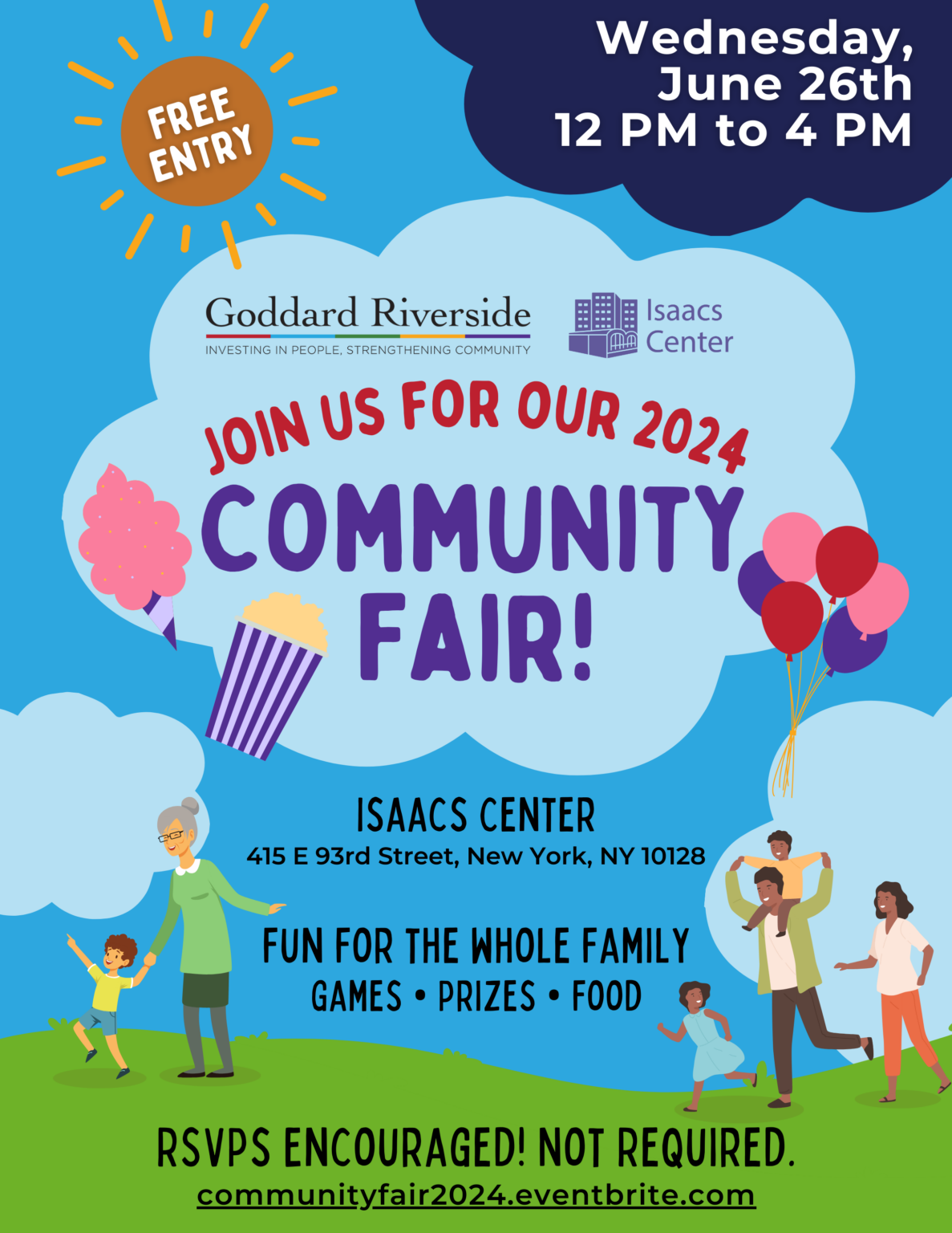 Community Fair & Book Giveaway Isaacs Center