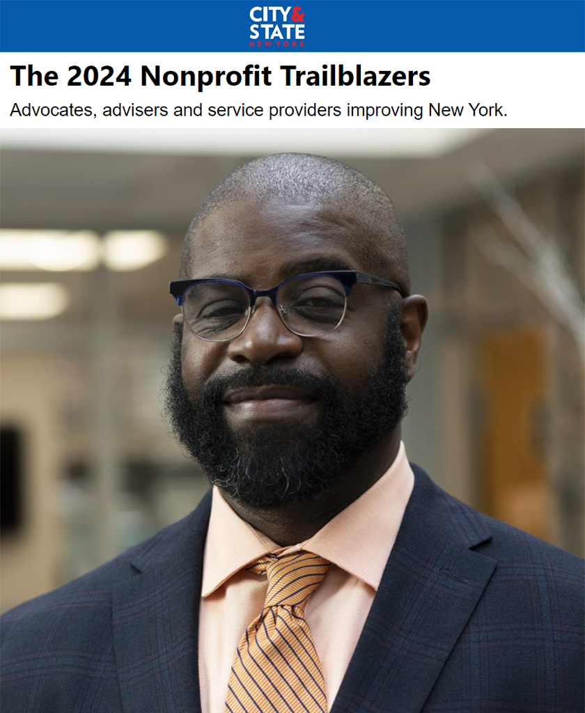 Headshot of Rod Jones under a City and State headline: The 2004 Nonprofit Trailblazers: Advocates, Advisers and Service Providers improving New York