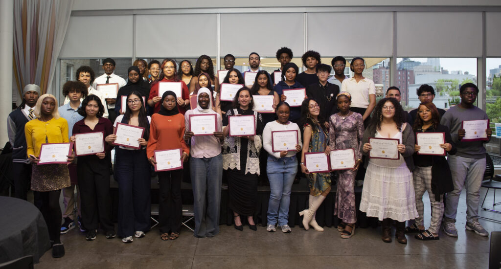 Our scholarship recipients from all our programs gathered in a group photo