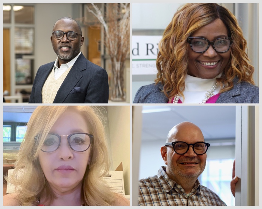 collage of staff who won the awards